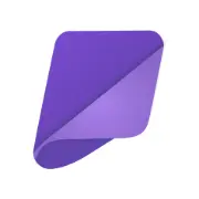 Flypage logo: purple sheet of paper with a folded corner